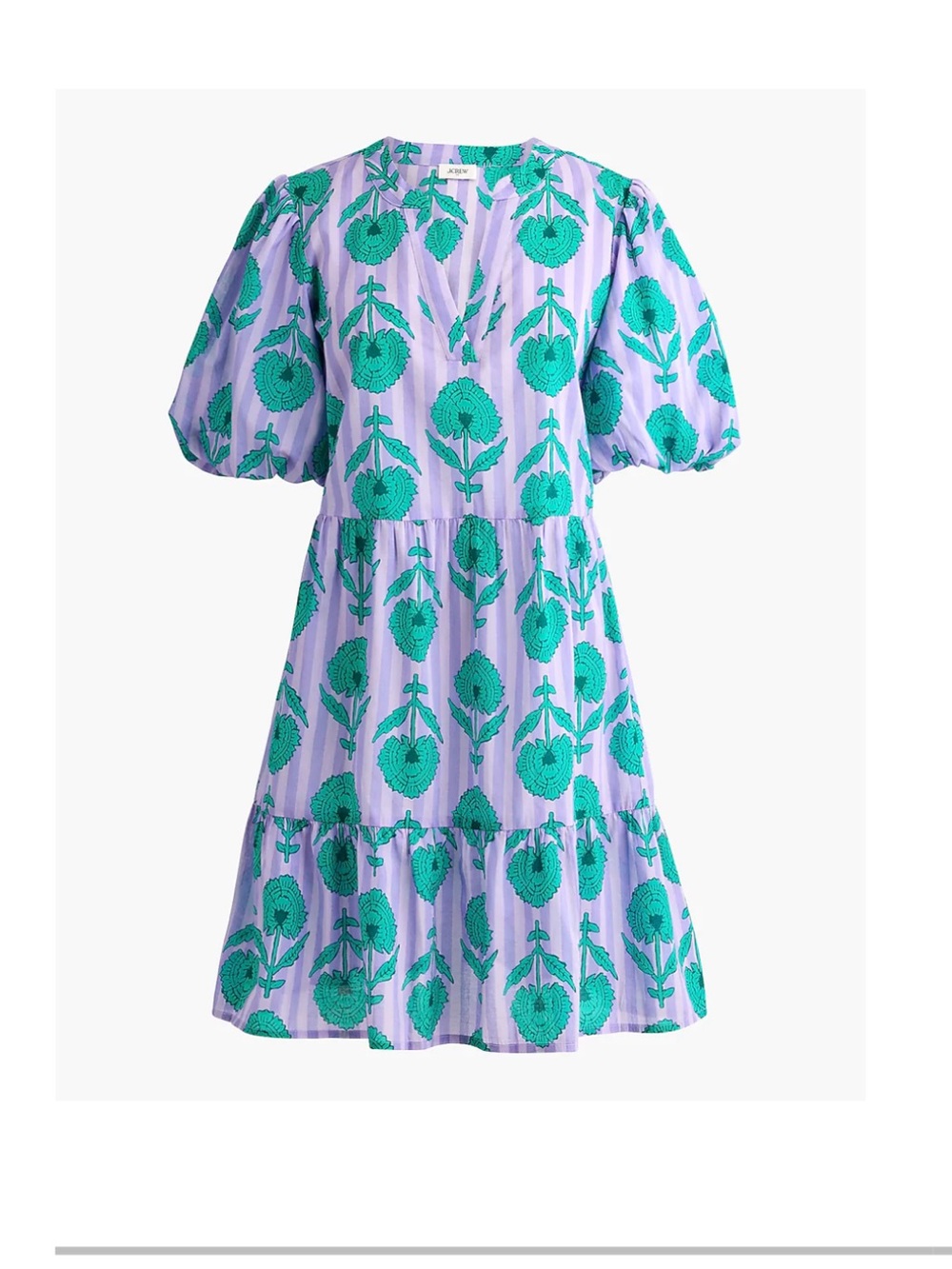 J. Crew Factory Women’s Tiered Puff Sleeve Cover-Up Dress